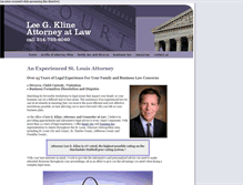Tablet Screenshot of lklinelaw.com